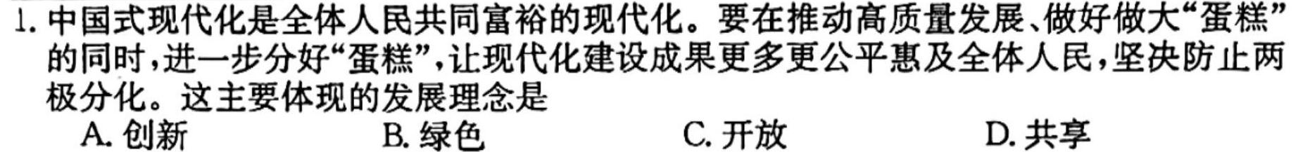 江西省赣州一中2024-2025学年第一学期高三年级开学模拟政治y试题